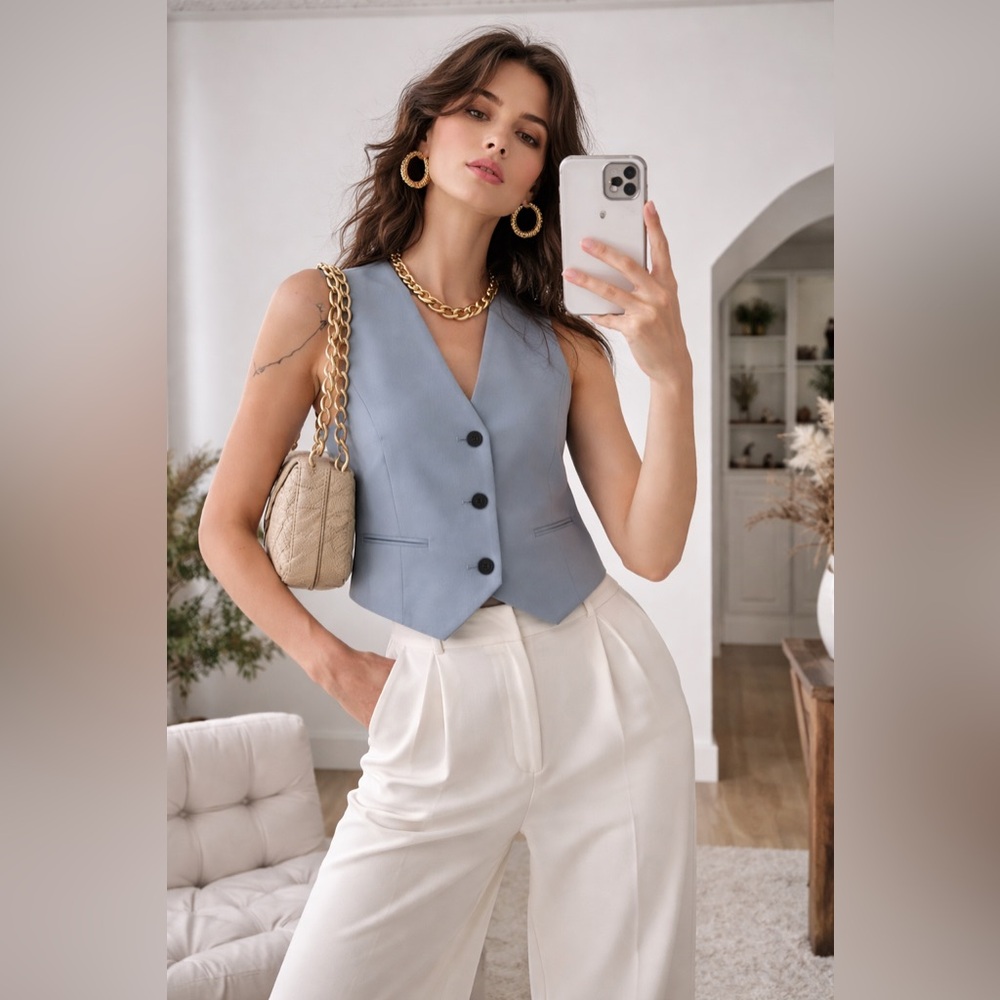 LAST CHANCE ZARA V-neck vest